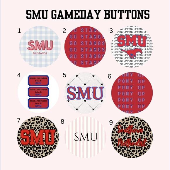 Smu game day buttons - Picture 1 of 1
